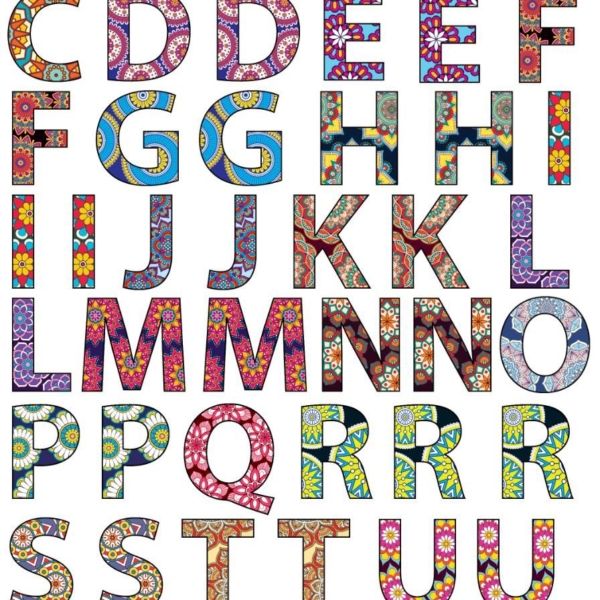Alphabets (Patterns) ( Instant Transfer Sheets ) – Kraftily Konnect